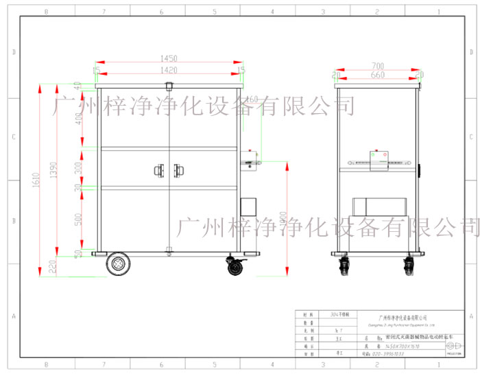 密閉式滅菌器械物品電動轉(zhuǎn)運車方案設(shè)計示意圖 密閉式滅菌器械物品電動轉(zhuǎn)運車方案設(shè)計示意圖